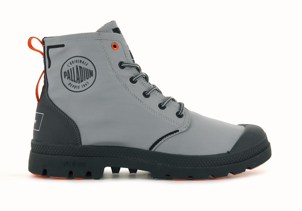 Zapatos Altas Palladium PALLAFIN RECYCLE Hombre Gris Oscuro | Costa Rica-61549